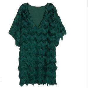Sale H&M Green Fringe Dress/Top